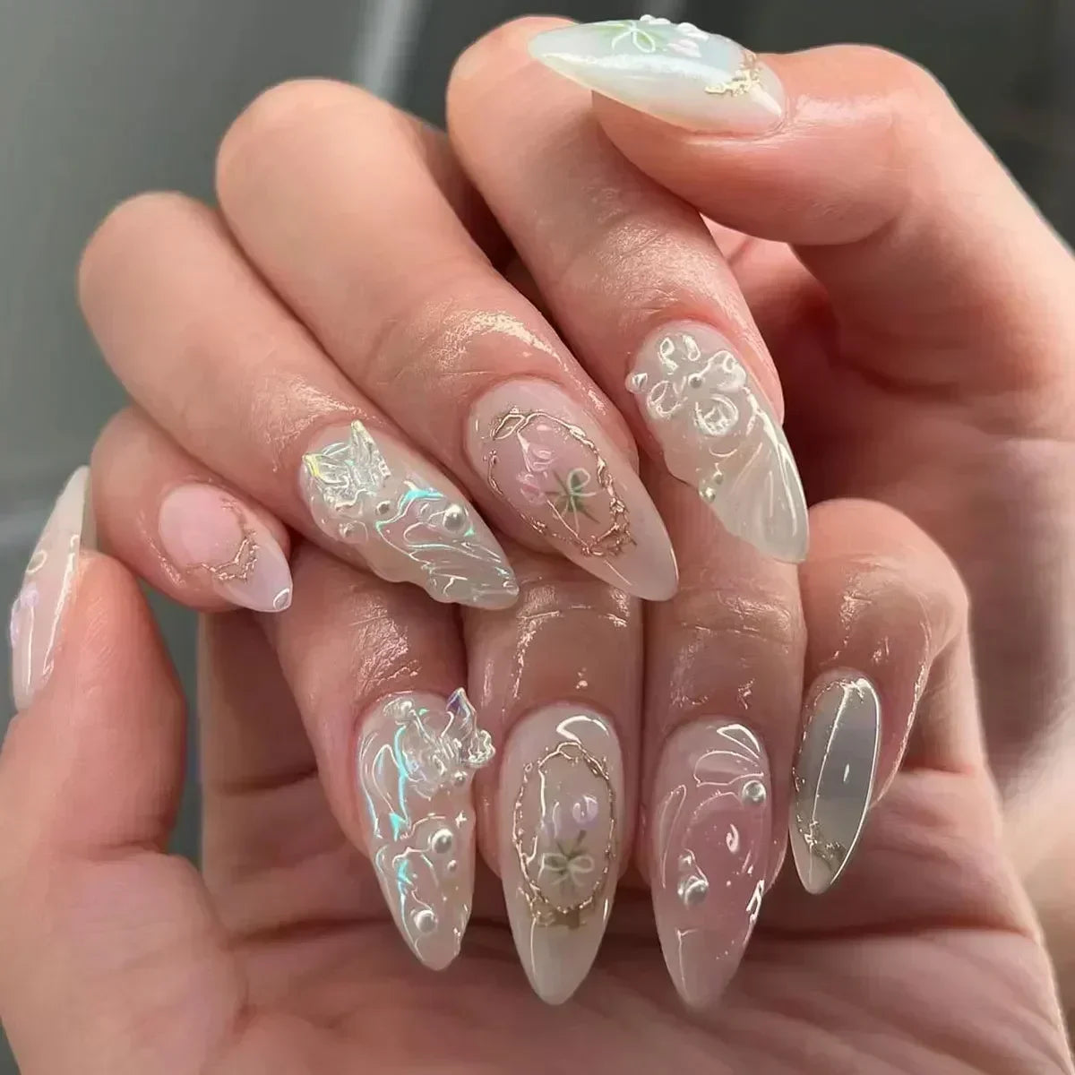 24pcs Press On Nails
