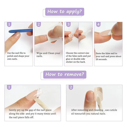 24pcs Press On Nails