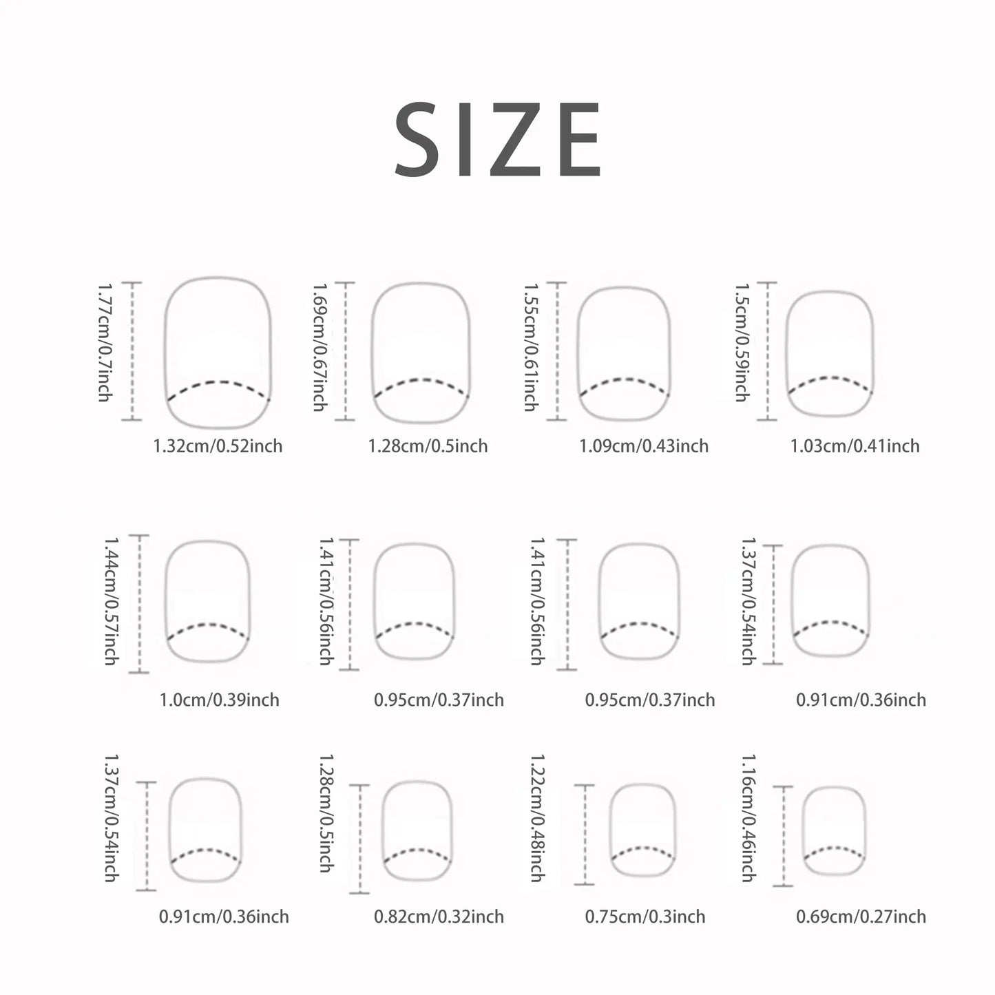 24pcs Press On Nails