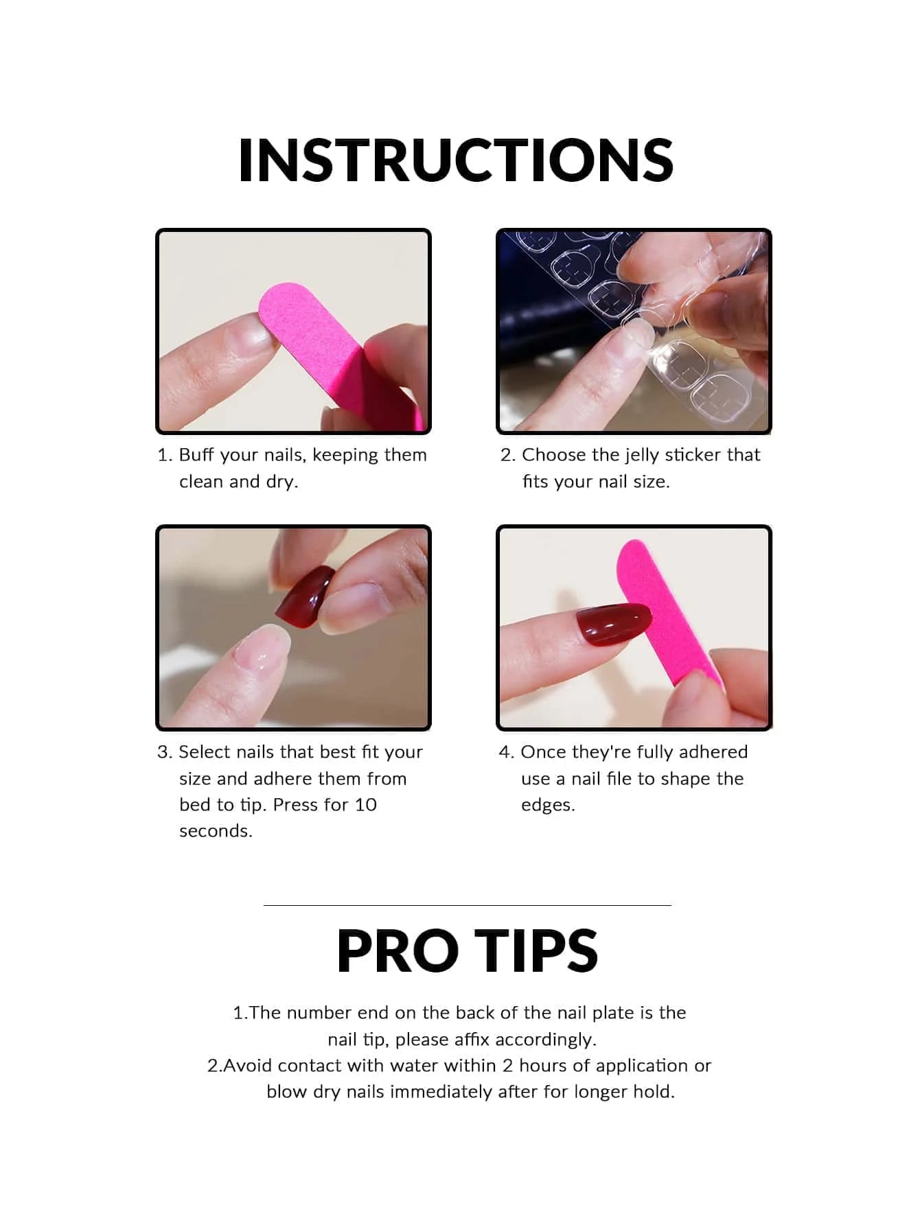 24pcs Press On Nails